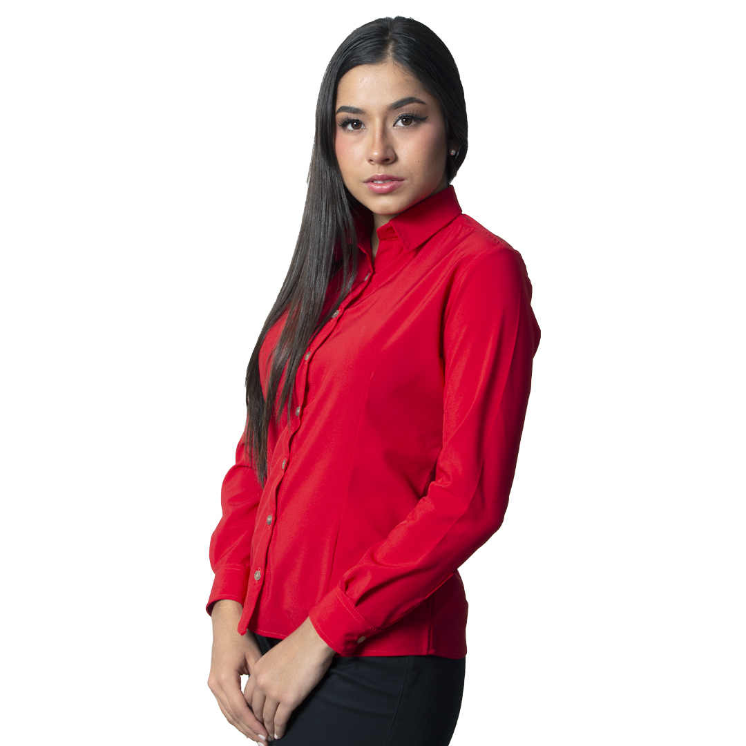 Camisa Modelo Ejecutivo de Dama Manga Larga - Image 4